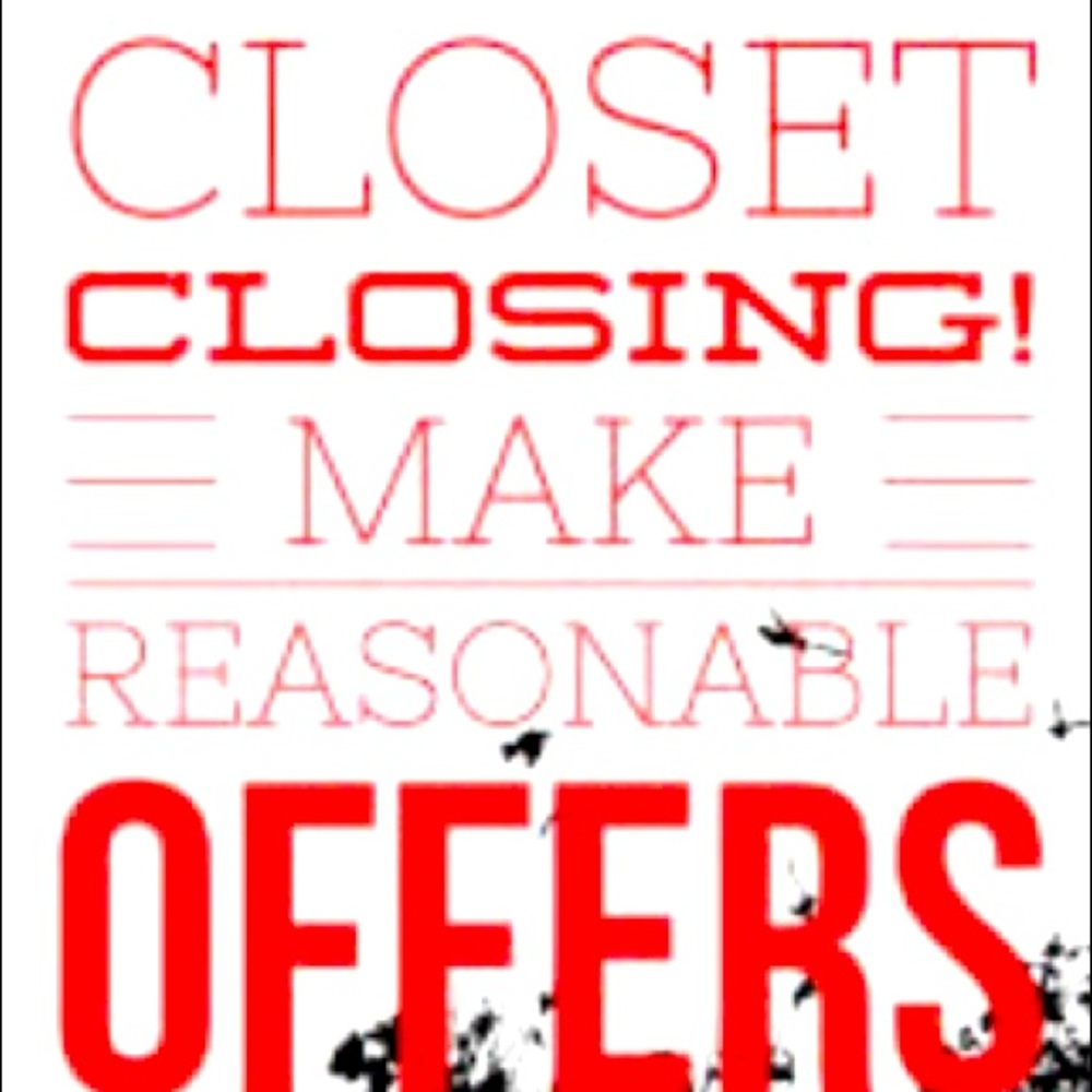 I’m closing my closet.